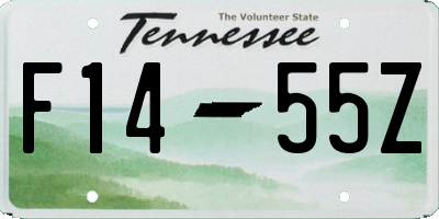 TN license plate F1455Z