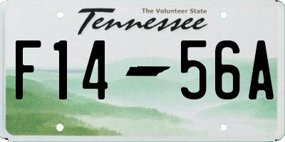 TN license plate F1456A