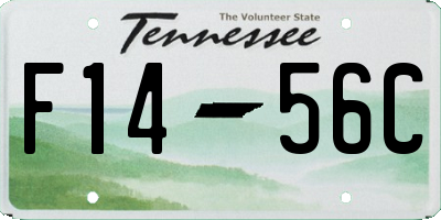 TN license plate F1456C