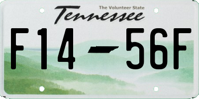 TN license plate F1456F