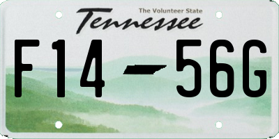 TN license plate F1456G