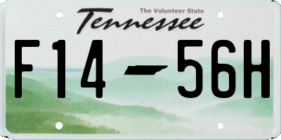 TN license plate F1456H
