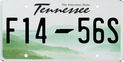 TN license plate F1456S