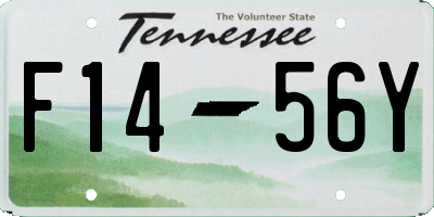 TN license plate F1456Y