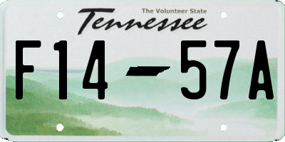 TN license plate F1457A