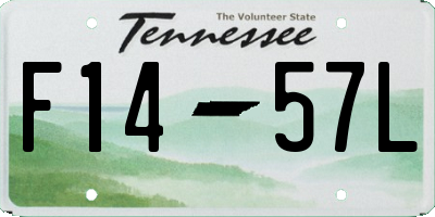 TN license plate F1457L