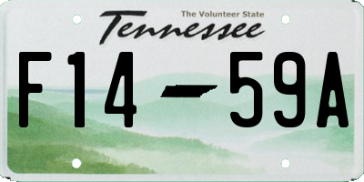 TN license plate F1459A