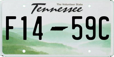 TN license plate F1459C