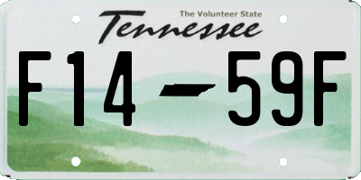 TN license plate F1459F