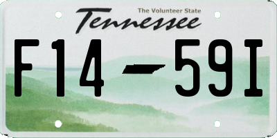 TN license plate F1459I