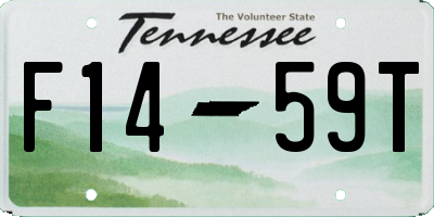 TN license plate F1459T