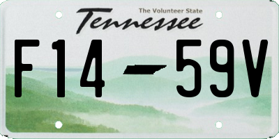 TN license plate F1459V