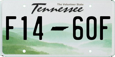 TN license plate F1460F