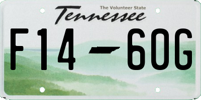 TN license plate F1460G