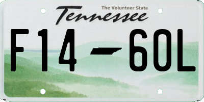 TN license plate F1460L