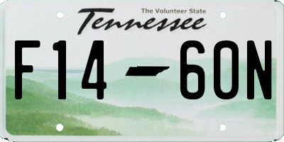 TN license plate F1460N
