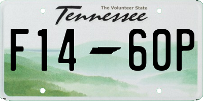 TN license plate F1460P