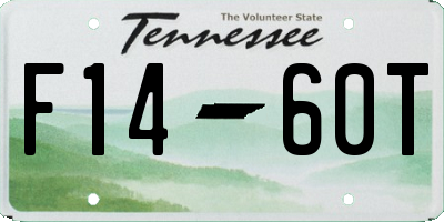 TN license plate F1460T