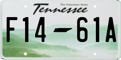 TN license plate F1461A