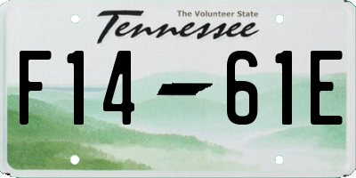 TN license plate F1461E