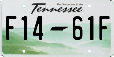 TN license plate F1461F