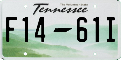 TN license plate F1461I