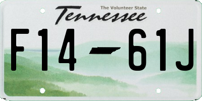 TN license plate F1461J