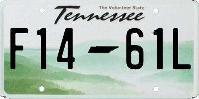 TN license plate F1461L