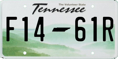 TN license plate F1461R