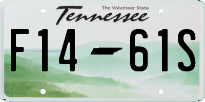 TN license plate F1461S