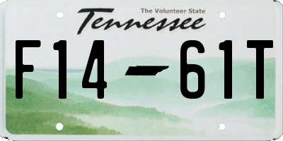 TN license plate F1461T