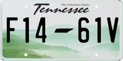 TN license plate F1461V