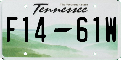 TN license plate F1461W