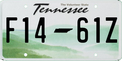 TN license plate F1461Z
