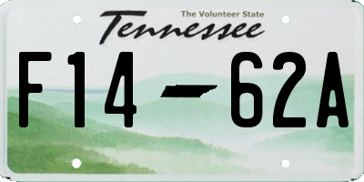 TN license plate F1462A