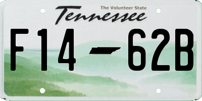 TN license plate F1462B