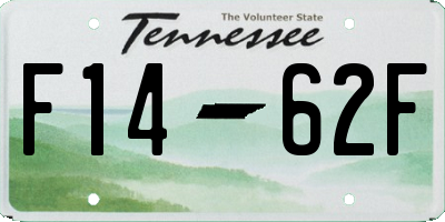 TN license plate F1462F