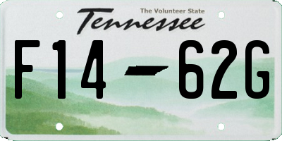 TN license plate F1462G
