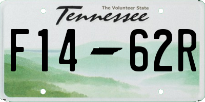 TN license plate F1462R