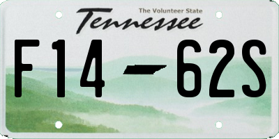 TN license plate F1462S