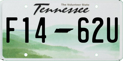 TN license plate F1462U