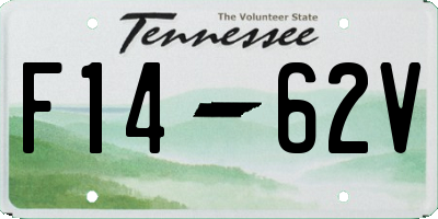 TN license plate F1462V