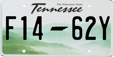 TN license plate F1462Y