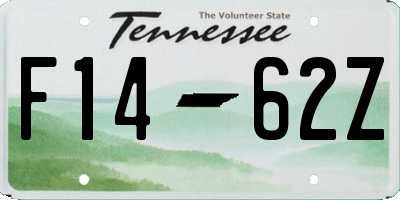 TN license plate F1462Z