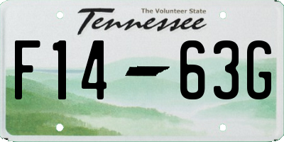TN license plate F1463G