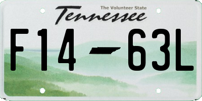 TN license plate F1463L