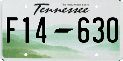TN license plate F1463O