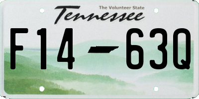 TN license plate F1463Q