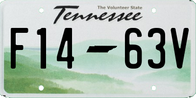 TN license plate F1463V