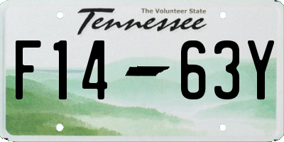 TN license plate F1463Y